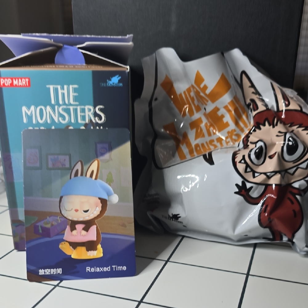 Pop Mart The Monsters Relaxed Time Doll with Blue Hat